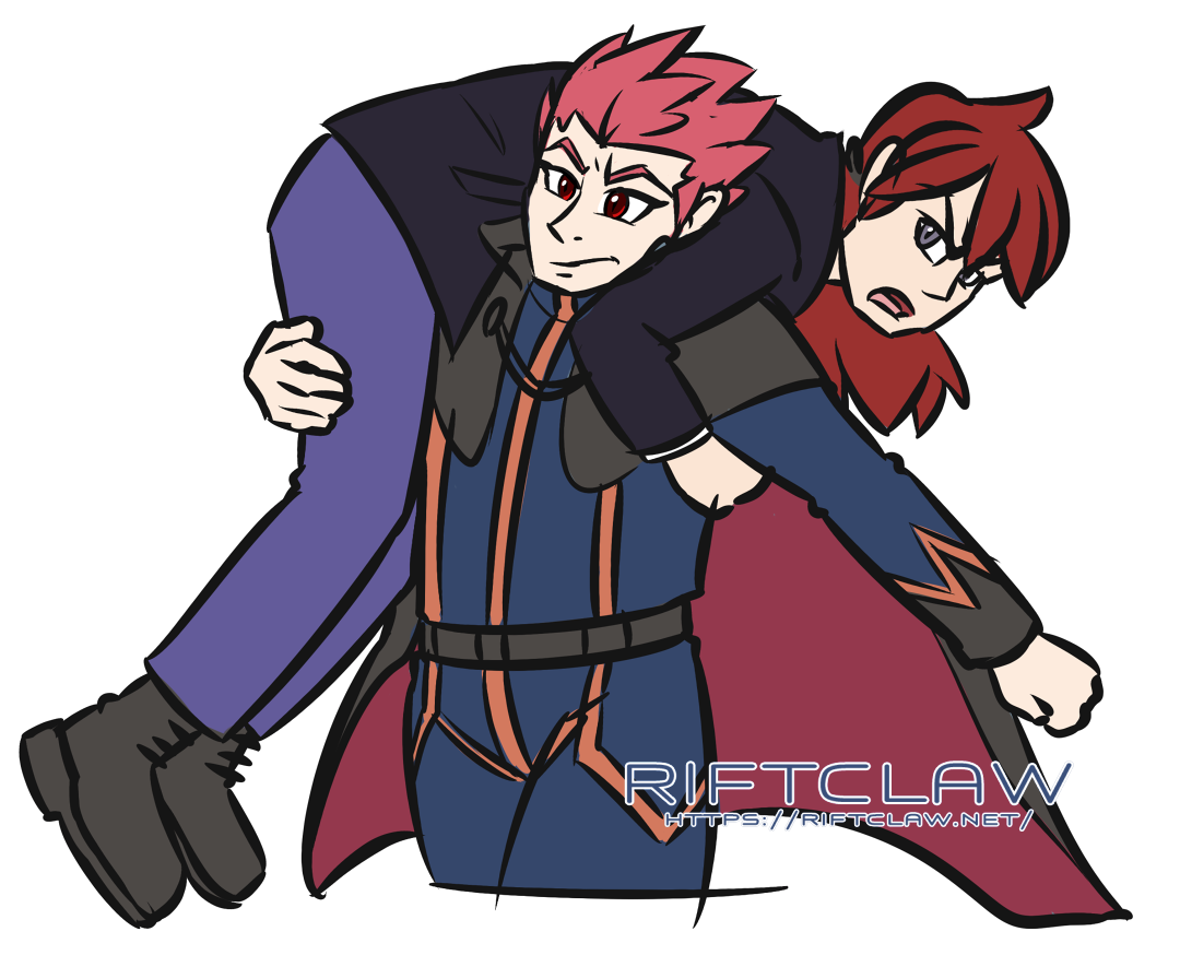 Sometimes the only way to get Silver to go somewhere is to pick him up and take him yourself. Art by Blake!