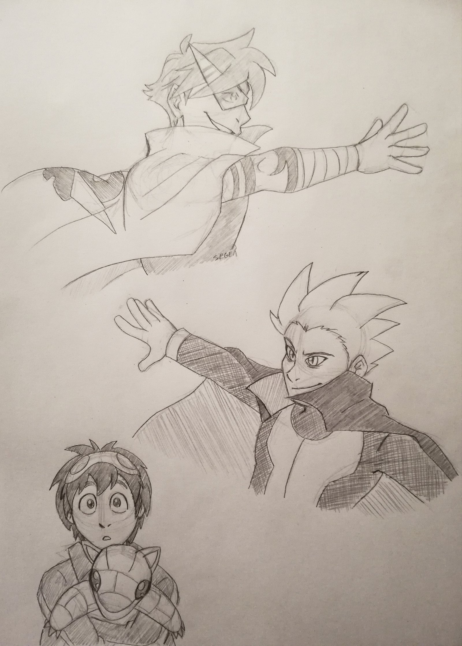 Kamina vs Lance at the Indigo League while Simon watches from the sidelines. Guest art by Sege!