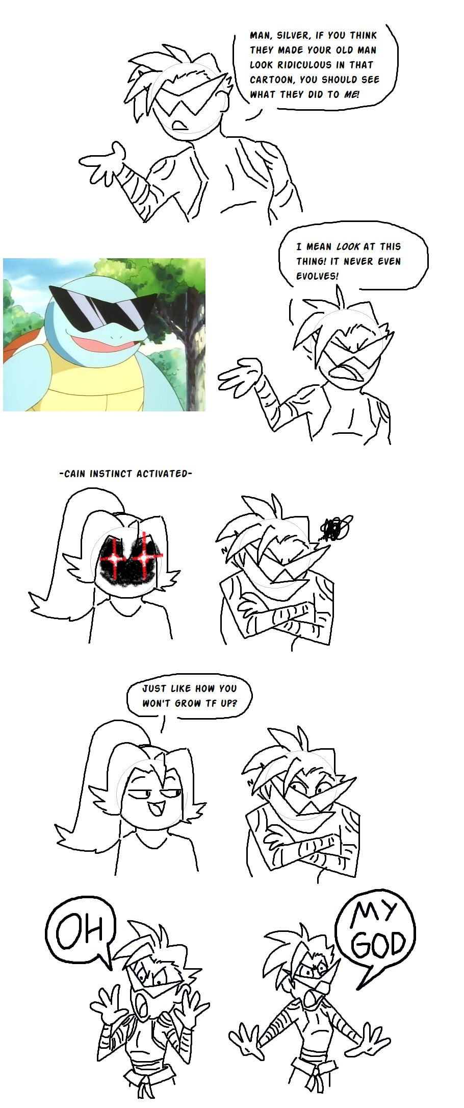 More sibling violence. Guest art by Sege!